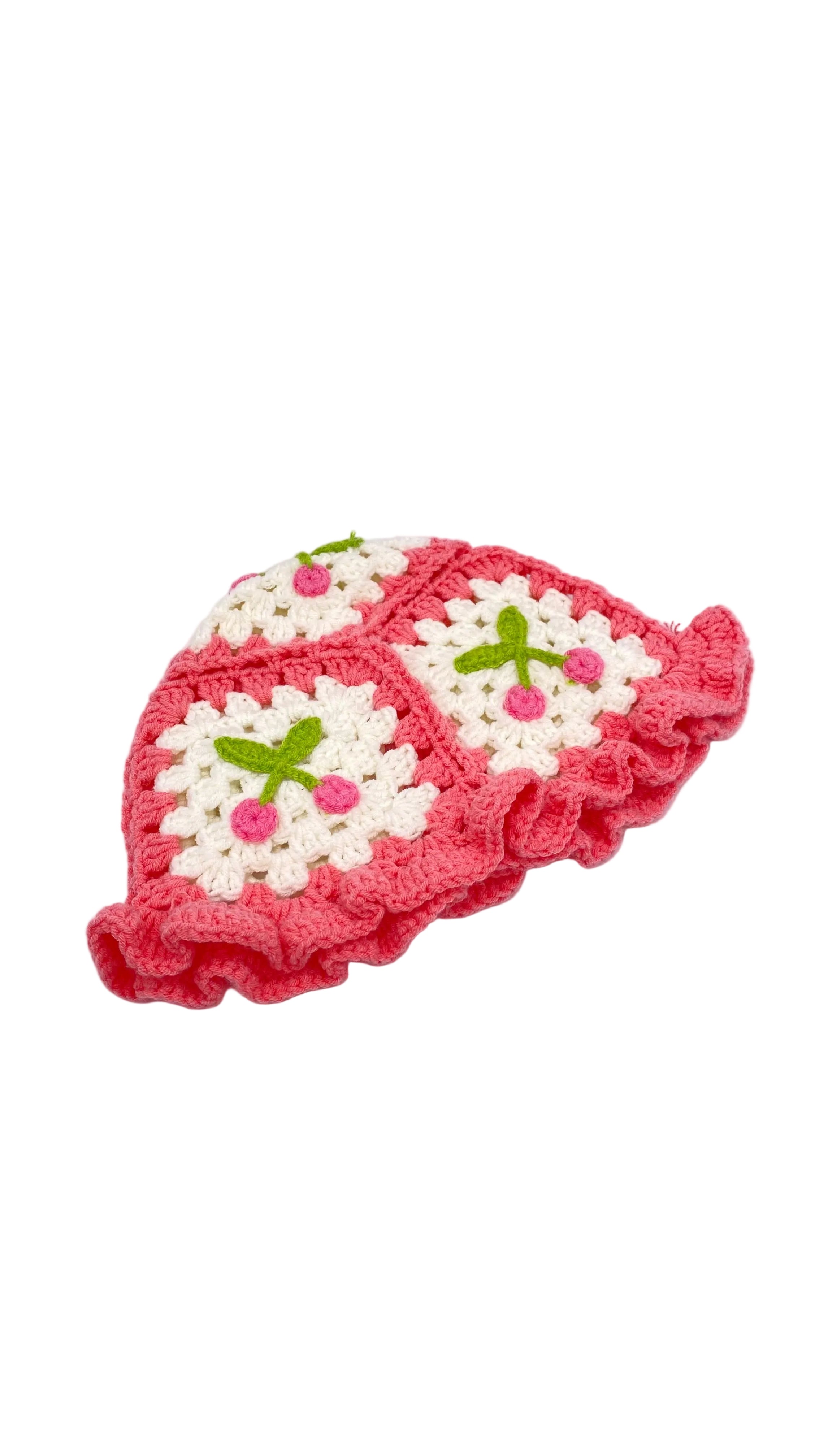 Strickmütze Cherry Pink