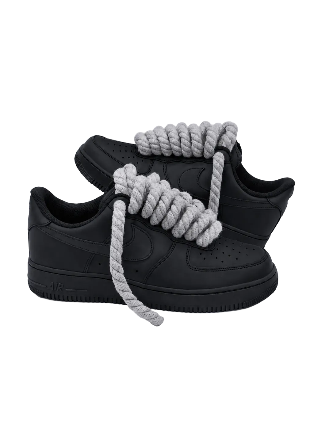 Air Force 1 Blk x Ropes Grey Light Grey