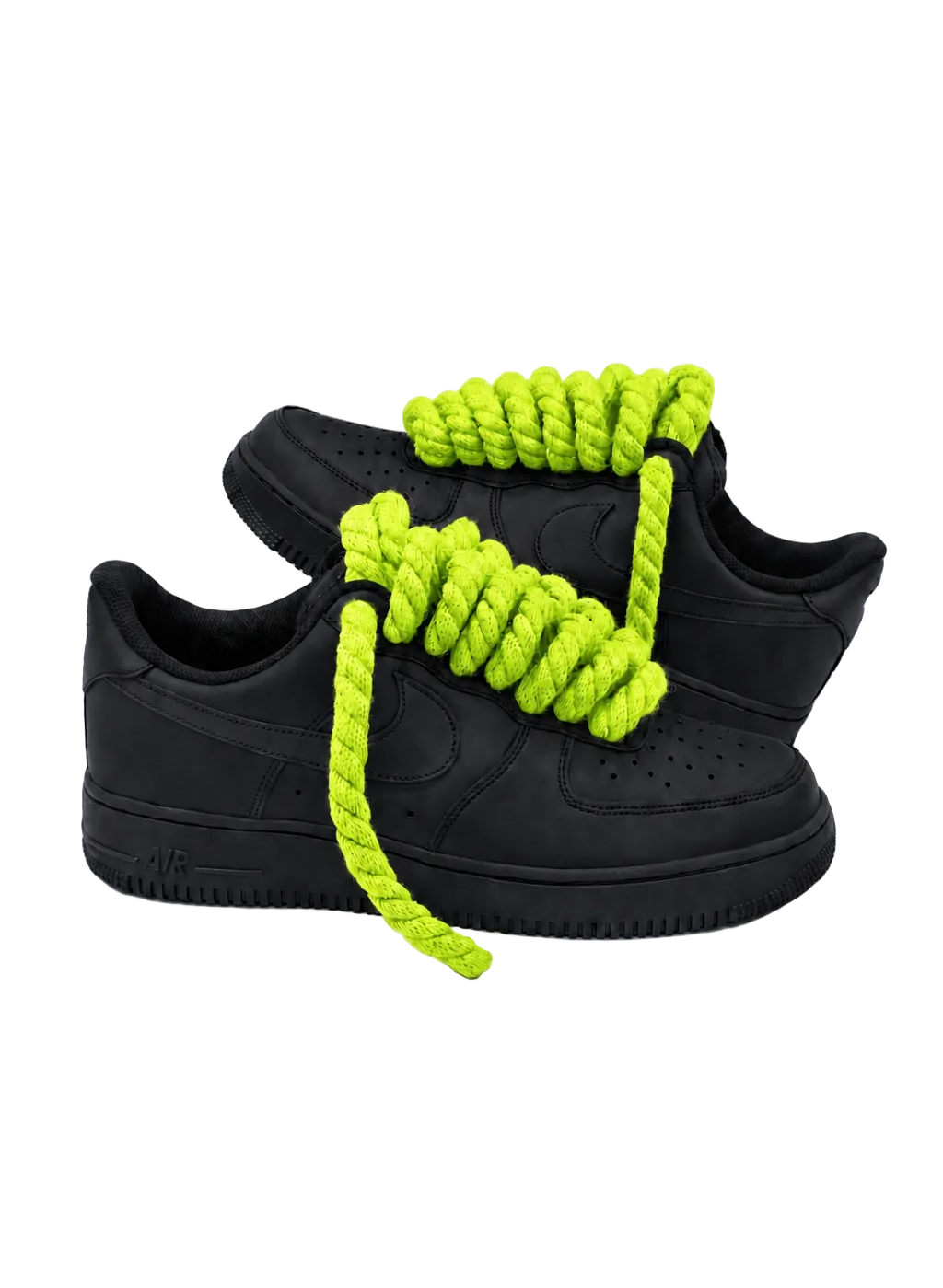 Air Force 1 Blk x Ropes Lime Green