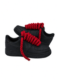 Air Force 1 Blk x Ropes Red
