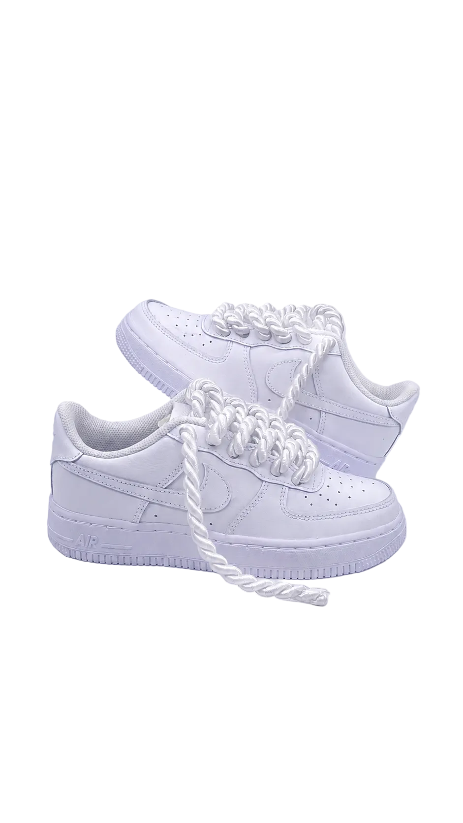 Air Force 1 x Satin Ropes White