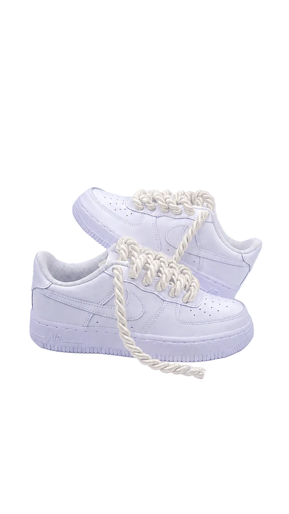 Air Force 1 x Satin Ropes Creme