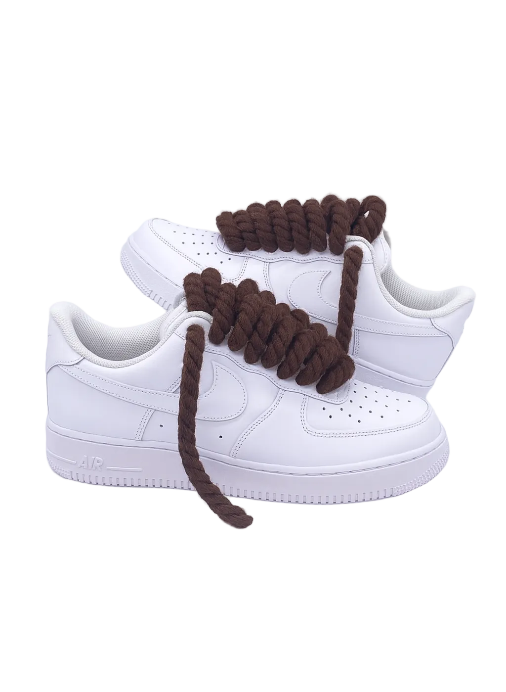 Air Force 1 Wht x Ropes Mocca Brown