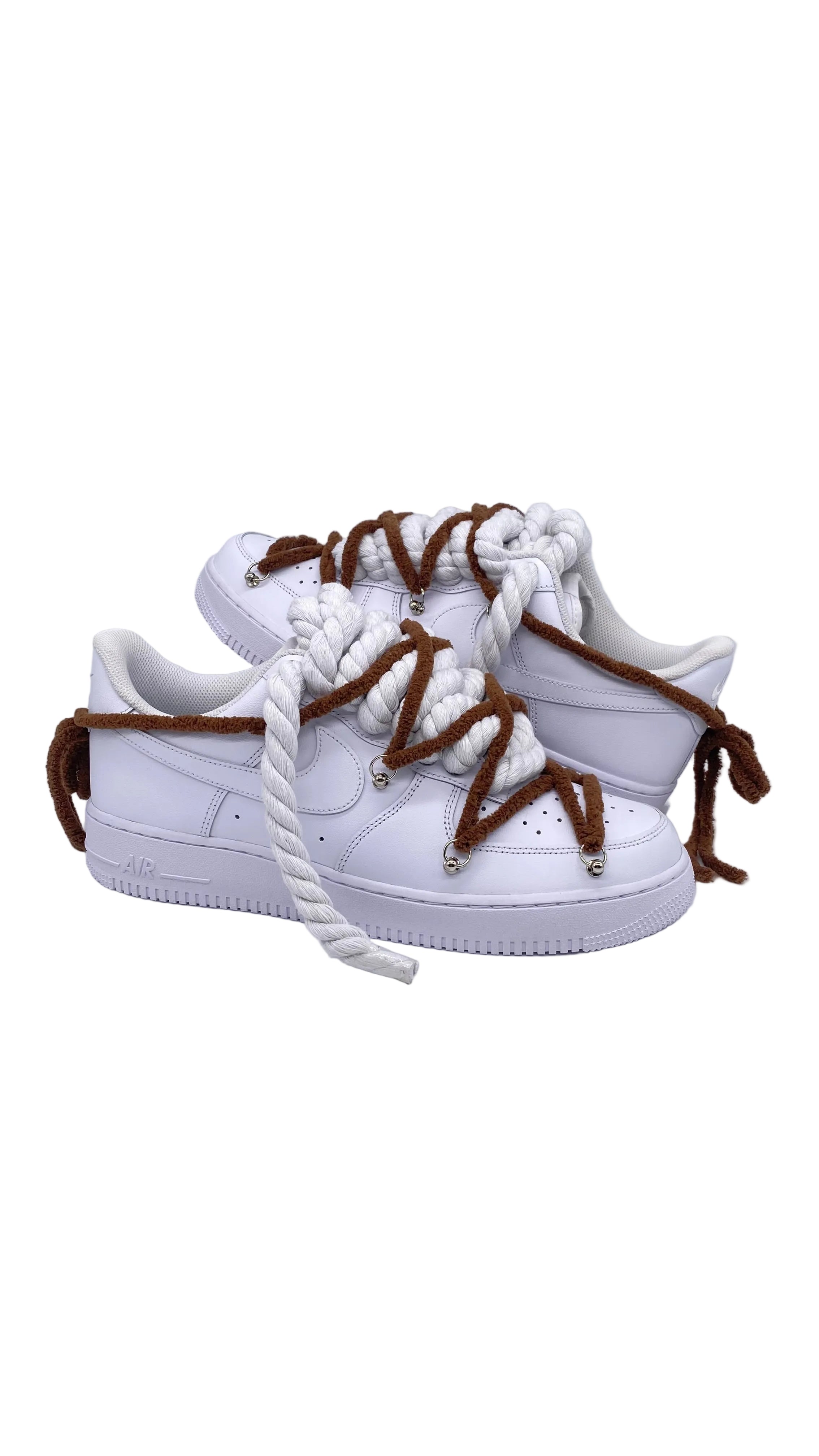 Air Force 1 x Double Laces Brown