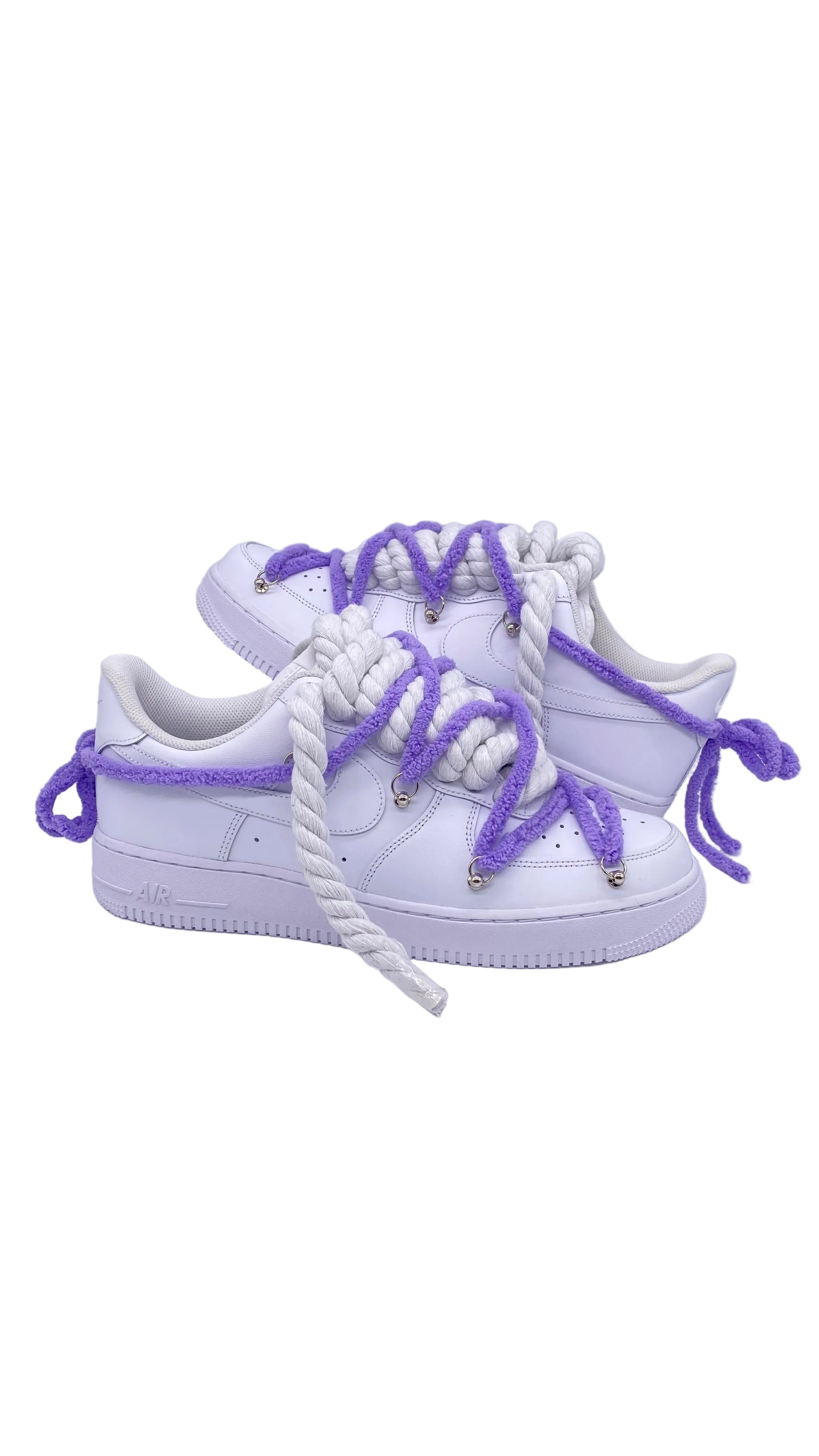 Air Force 1 x Double Laces Purple