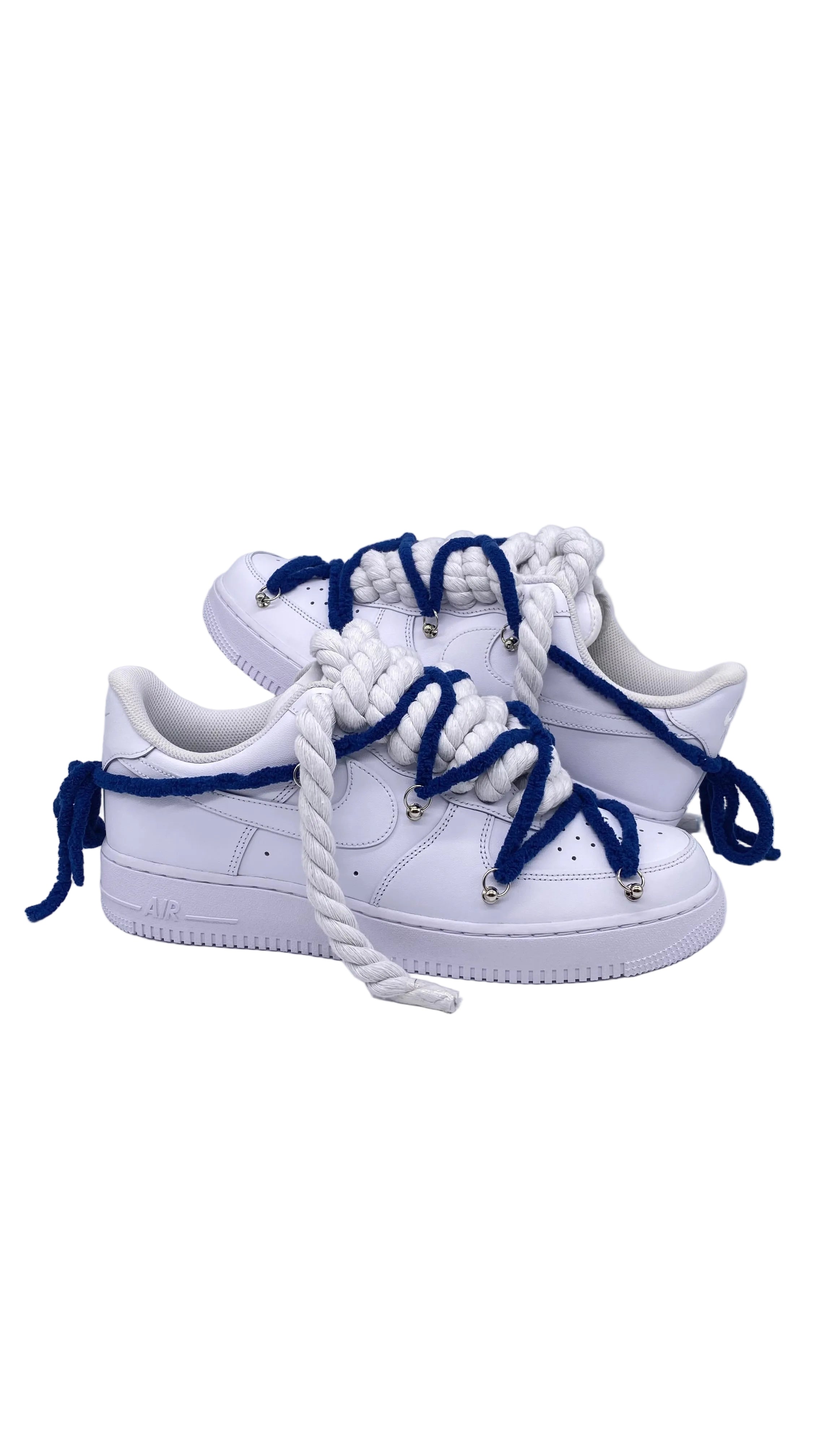 Air Force 1 x Double Laces Navy Blue