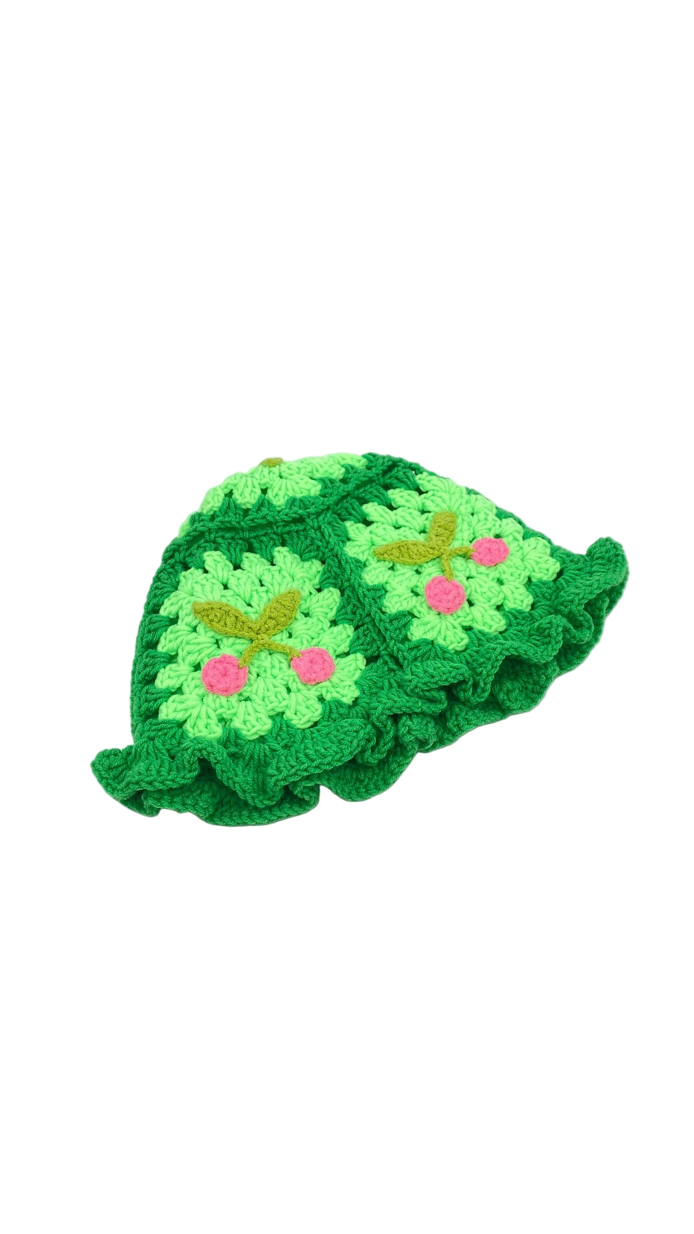 Strickmütze Cherry Pine Green