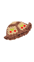 Strickmütze Cherry Brown