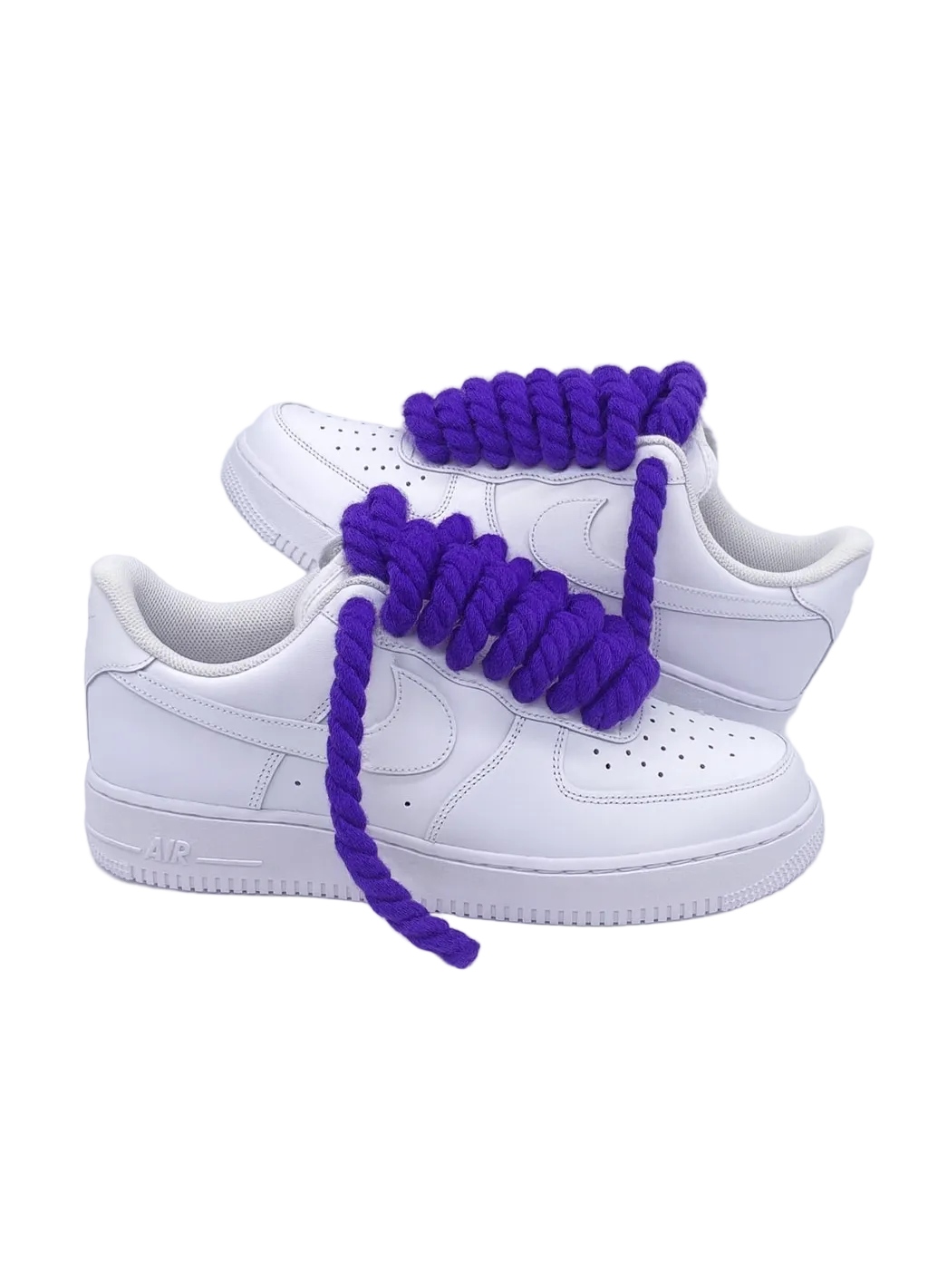 Air Force 1 Wht x Ropes Purple